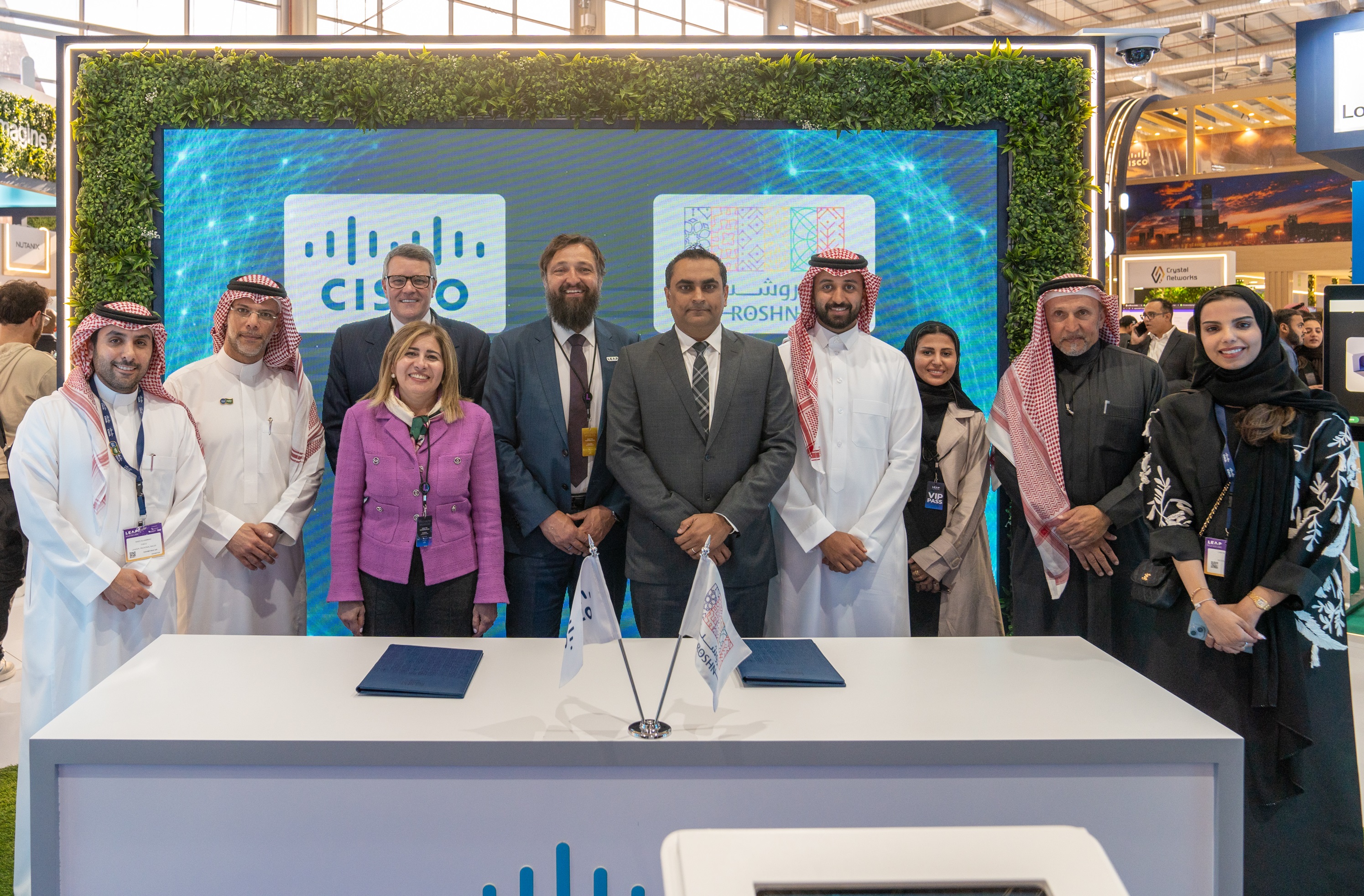 ROSHN MoU With Cisco To Use IoT For Smart Buildings